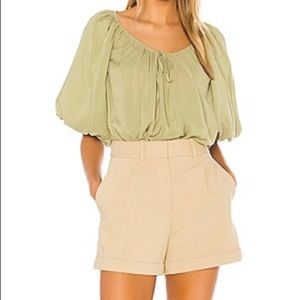 L’Academie Olive Green Top